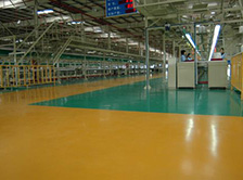 Epoxy resin roller coated anti-static floor